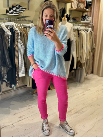 Magic Trousers (Crushed) | Bright Pink