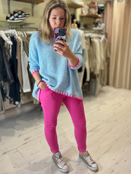 Magic Trousers (Crushed) | Bright Pink