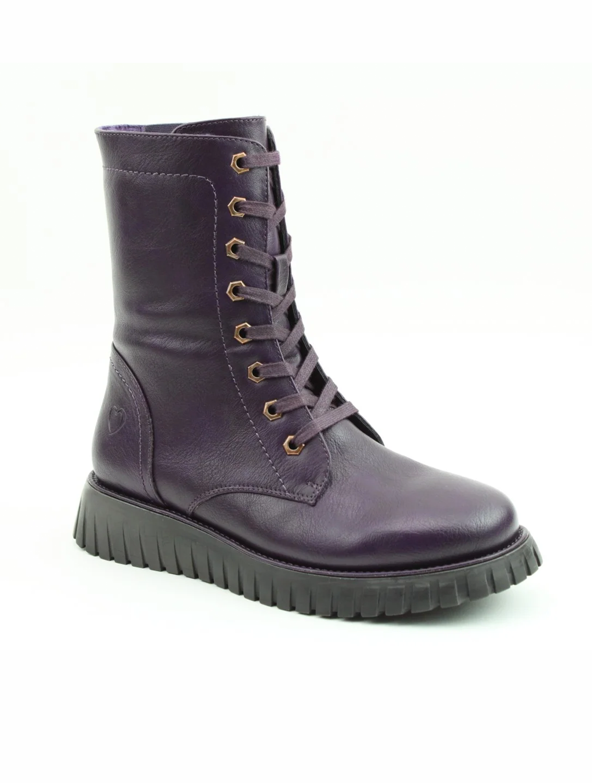 Heavenly Feet | Martina5 Lace Up Ankle Boot | Purple
