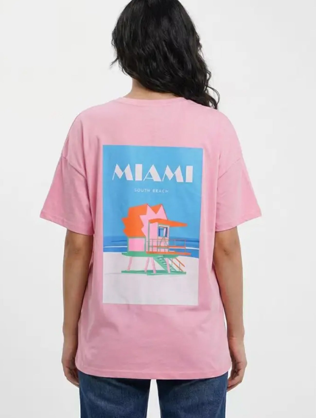 Miami Graphic Tee | Pink