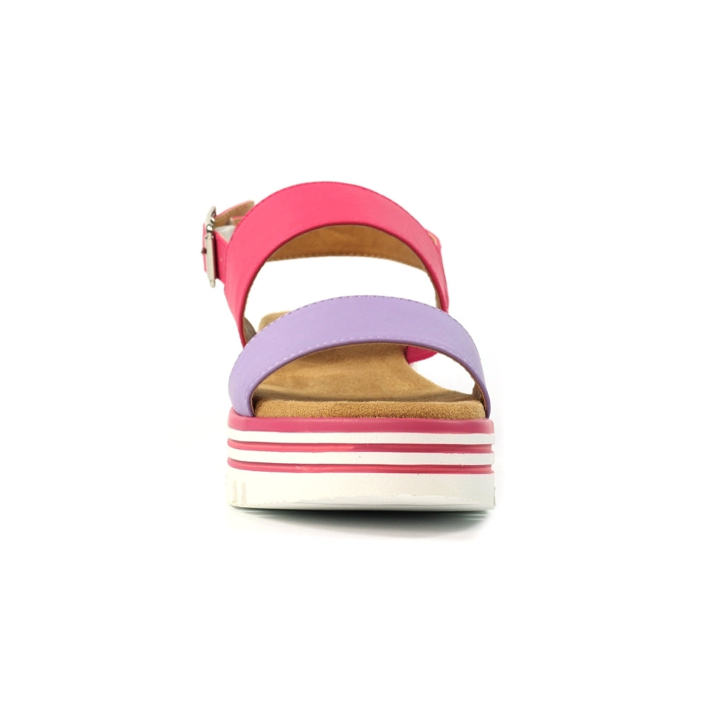 Missy Chunky Wedge Sandal | Pink/Lilac