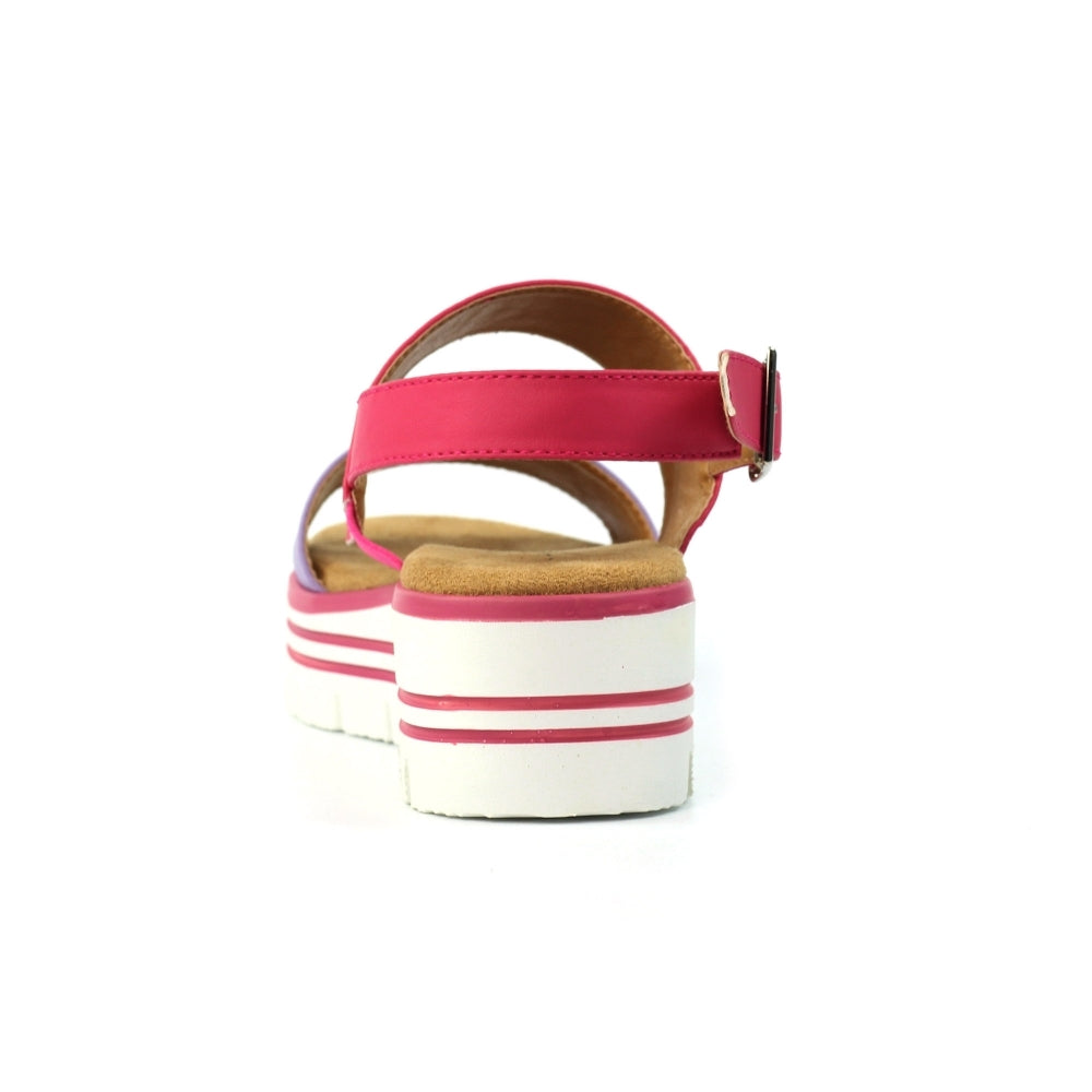Missy Chunky Wedge Sandal | Pink/Lilac