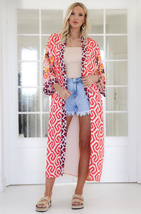 Colourful Statement Maxi Kimono | Perfect Match Tiger