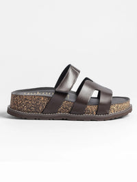 Yokono | Oca-125 | Platform Slip On Sandal | Dark Brown