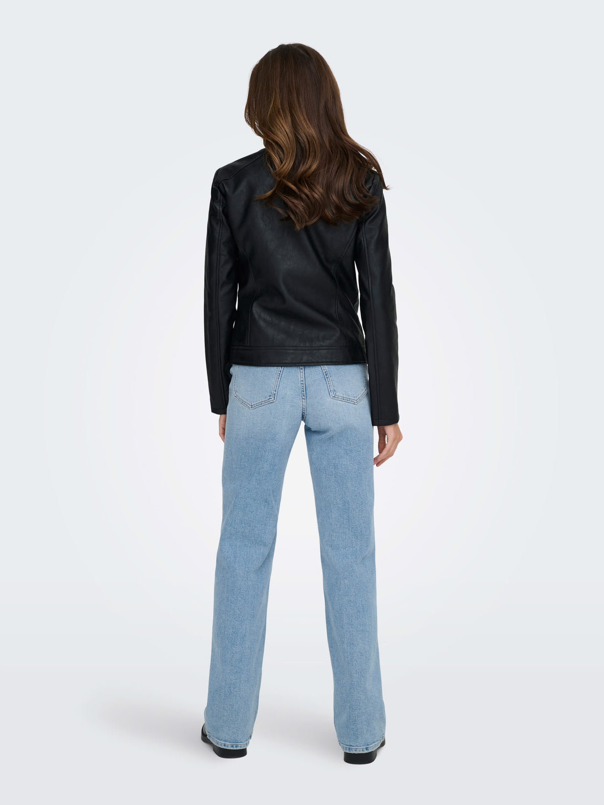 JDYEmily Faux Leather Jacket | Black