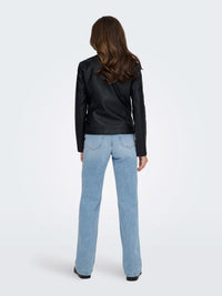 JDYEmily Faux Leather Jacket | Black
