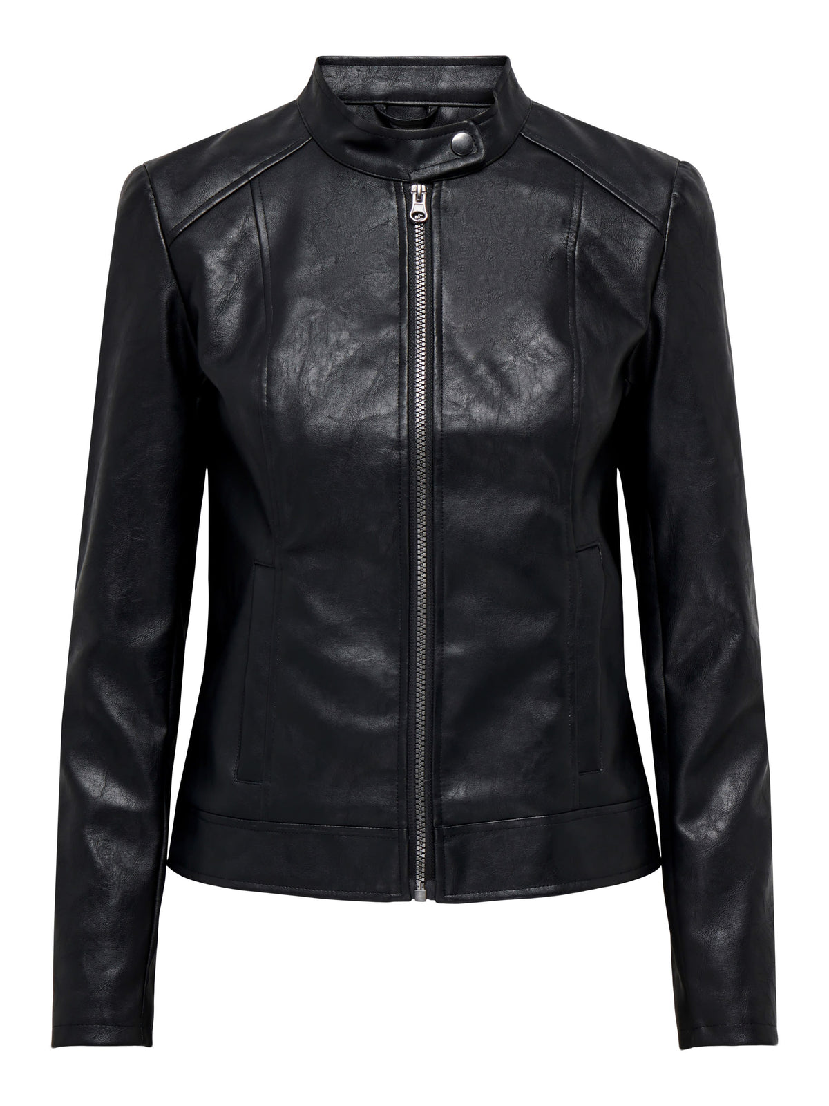JDYEmily Faux Leather Jacket | Black