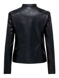 JDYEmily Faux Leather Jacket | Black
