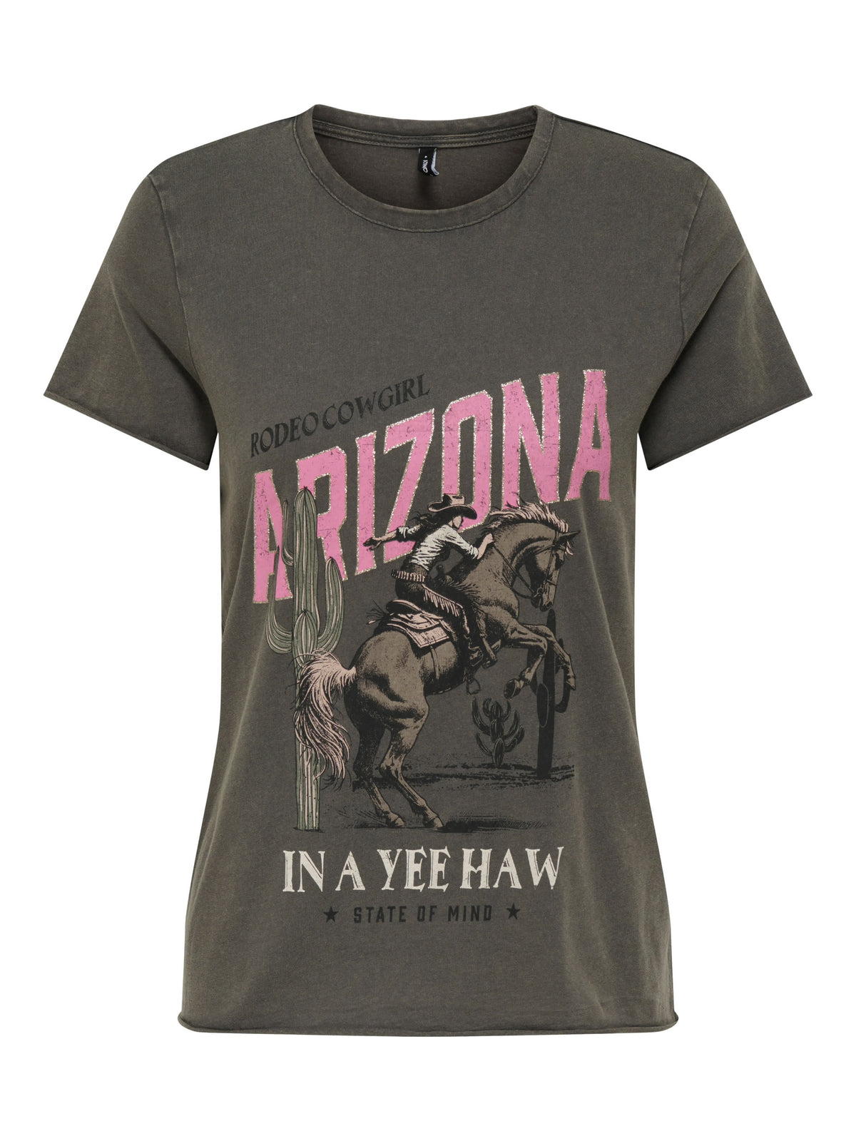 Onllucy Arizona Western T-Shirt | Gunmetal Grey