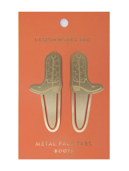 Designworks Ink Metal Page Tabs | Cowboy Boots