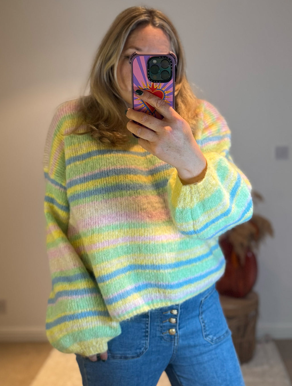 Citrus Candy Stripe Jumper | Multi