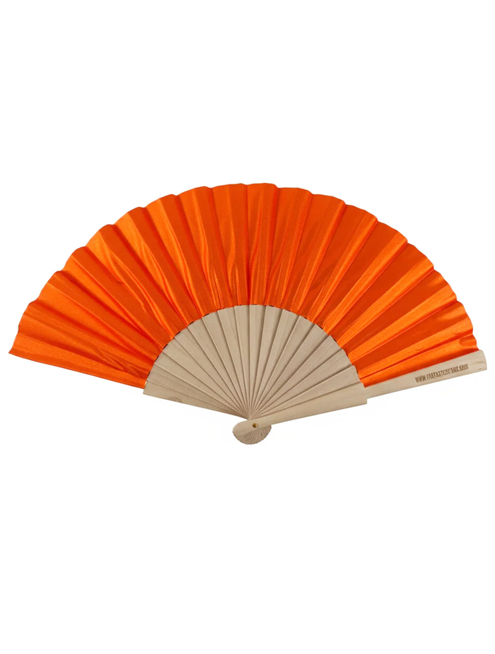 Orange Pearlised Shimmer 23cm Fan