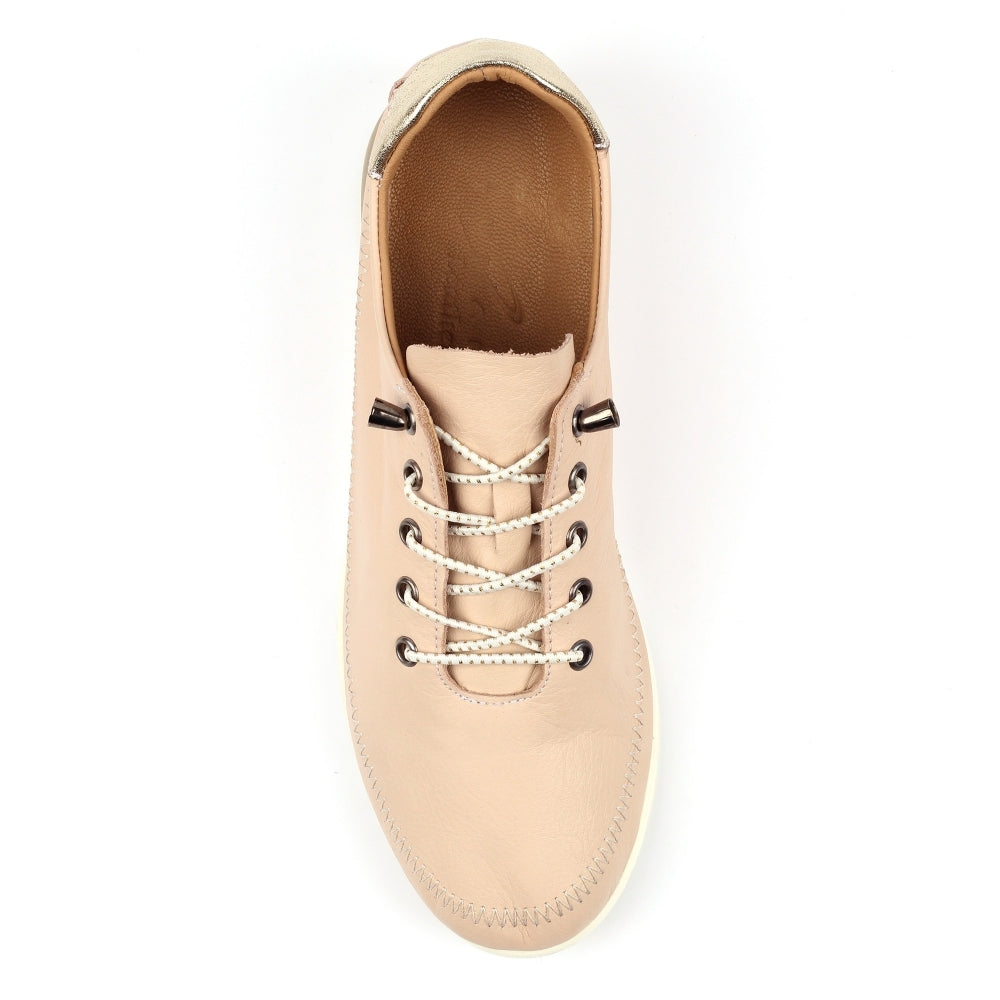 Lunar                                     Penelopy | Leather Trainer | Beige
