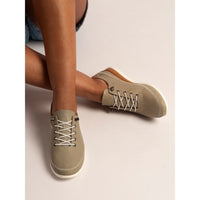 Lunar                                       Penlopy | Leather Trainer | Khaki
