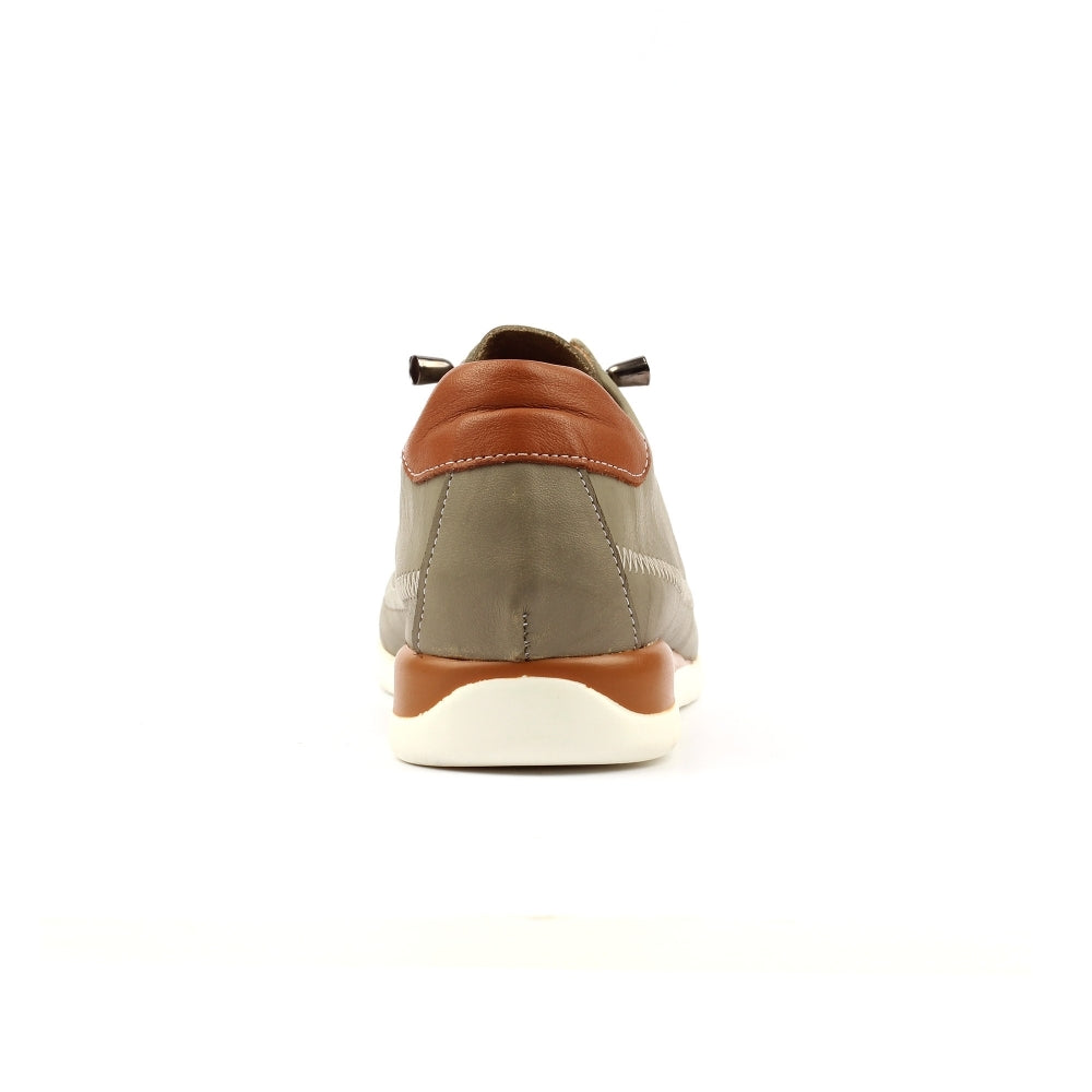 Lunar                                       Penlopy | Leather Trainer | Khaki