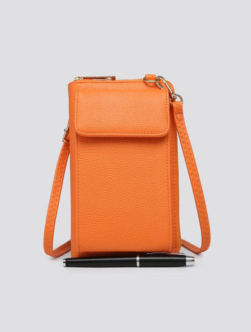 Crossbody Phone Bag and Purse | Orange