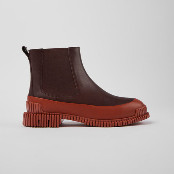 Camper | Pix Leather Chelsea Boot | Red/Brown