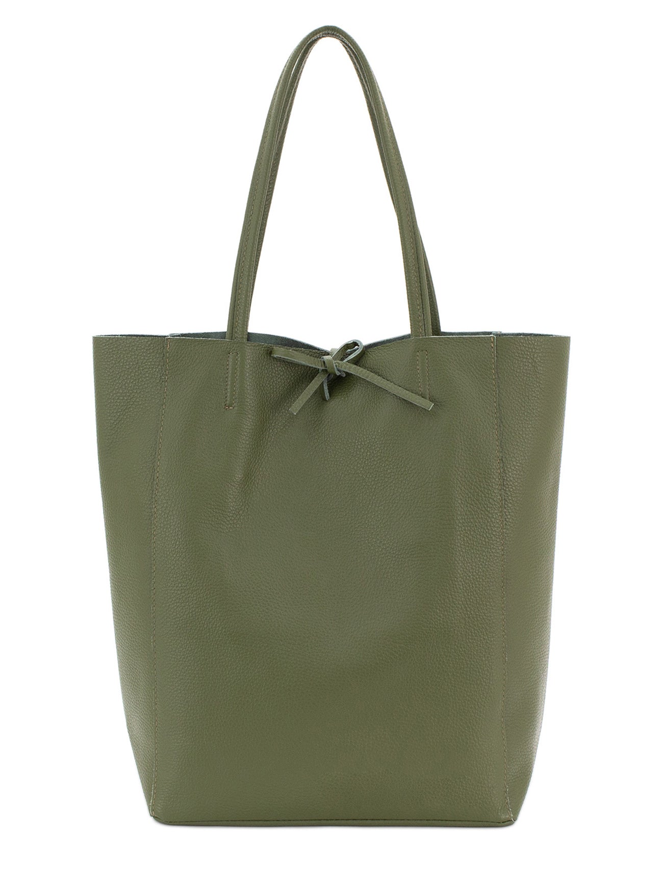 Plain leather tote deals