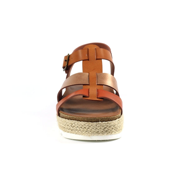 Rage II Flatform Gladiator Sandal | Tan