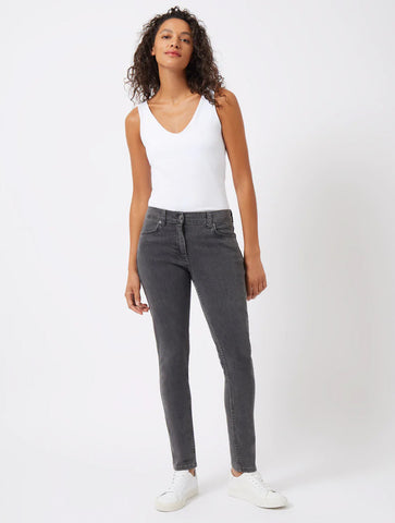 Reform High Waisted Denim Jeans | J40ZD | Grey Wash