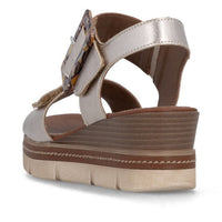 Remonte | D2L53-90 |Leather Wedge Sandal| Gold