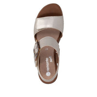 Remonte | D2L53-90 |Leather Wedge Sandal| Gold