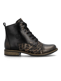 Rieker | 74842-00 | Leather Ankle Boot | Black