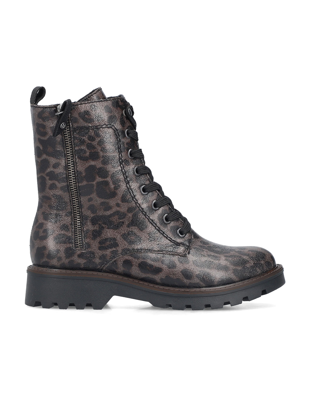 Rieker | 73210-42 | Leopard Ankle Boot | Grey Multi
