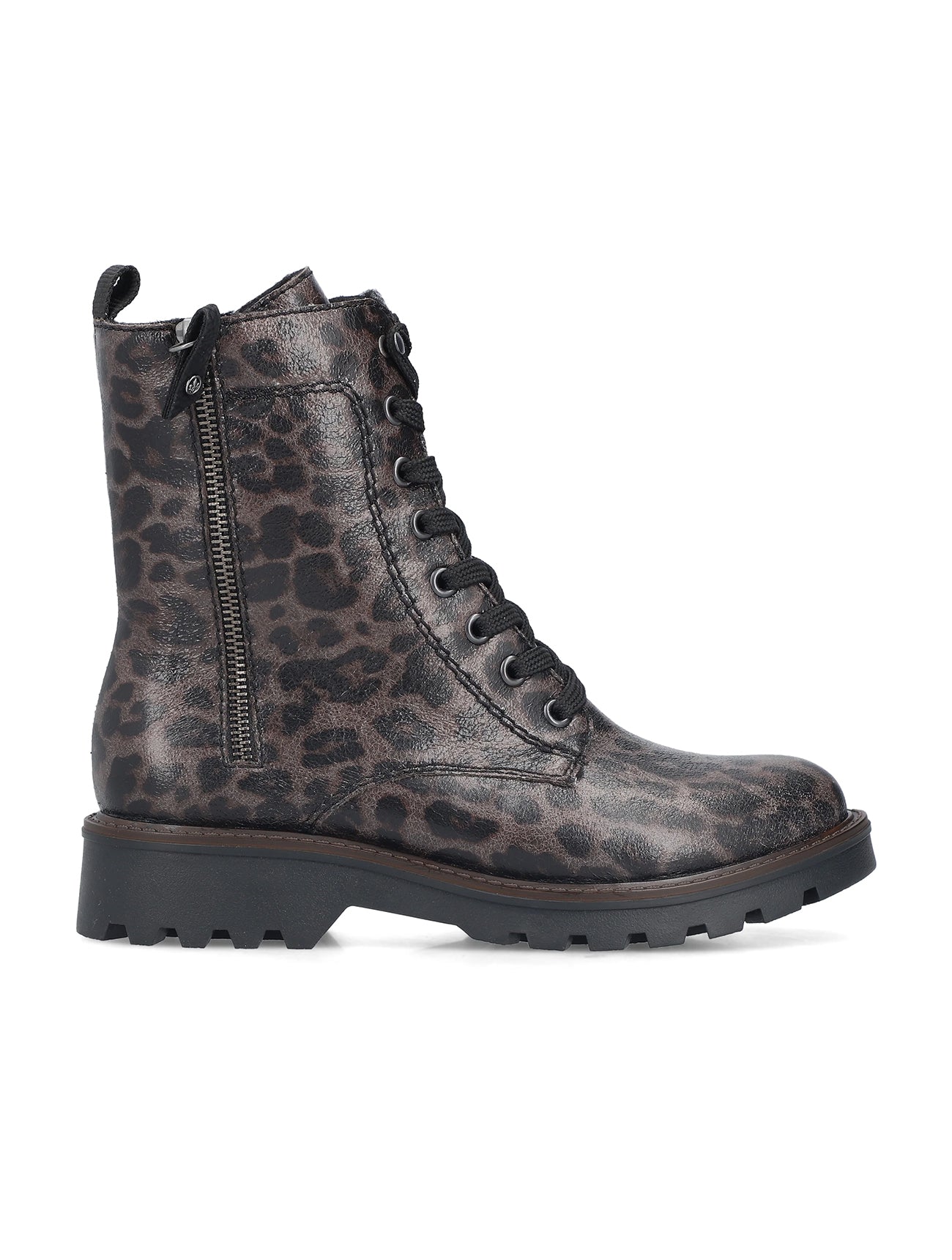 Rieker | 73210-42 | Leopard Ankle Boot | Grey Multi