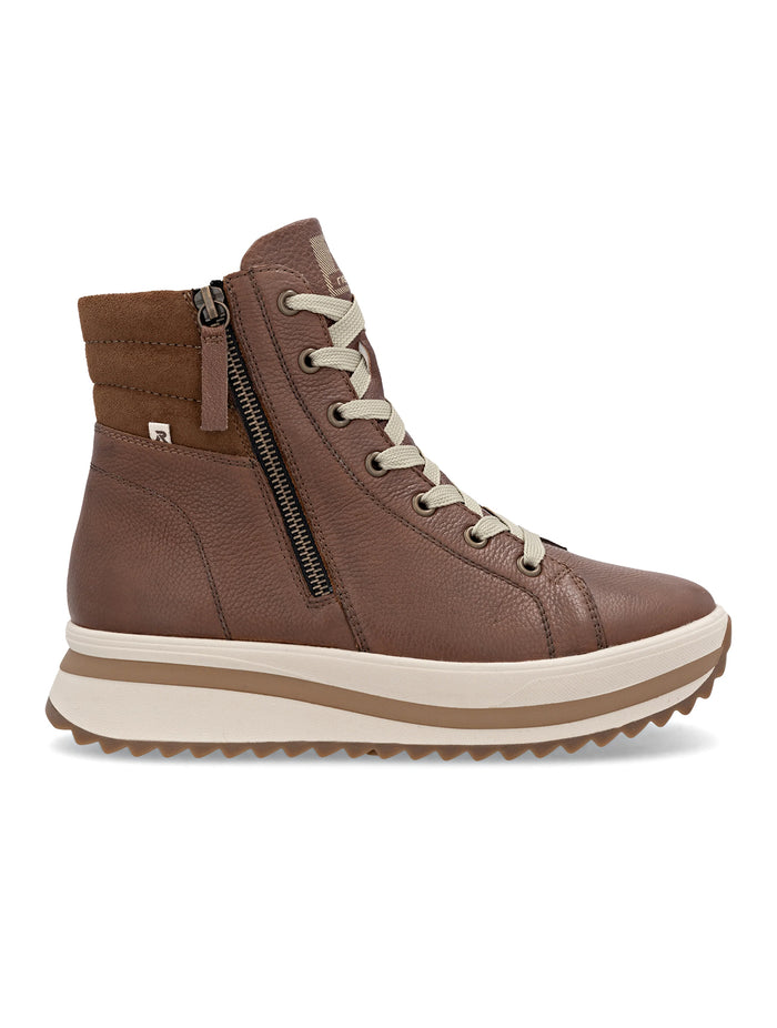 Rieker | W3870-24 | Leather Ankle Boot | Brown