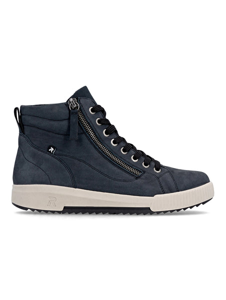 Rieker Sport | W0164-14 Leather Casual Ankle Boot | Dark Blue