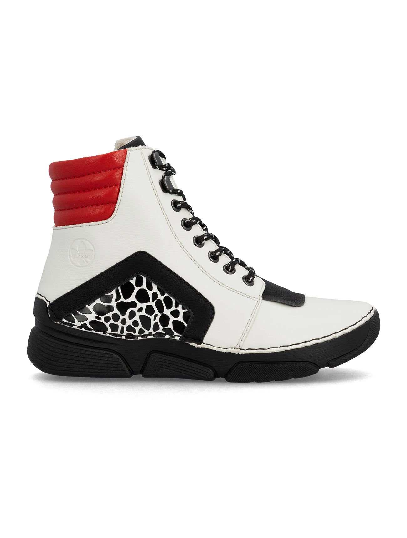 Rieker 45904-60 | Ankle Boot | Black/White/Red