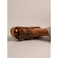 Rondo | Two Strap Slip On Sandal | Ocelot
