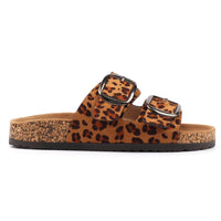 Rondo | Two Strap Slip On Sandal | Ocelot