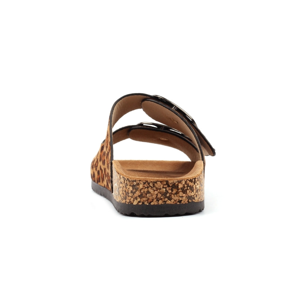 Rondo | Two Strap Slip On Sandal | Ocelot