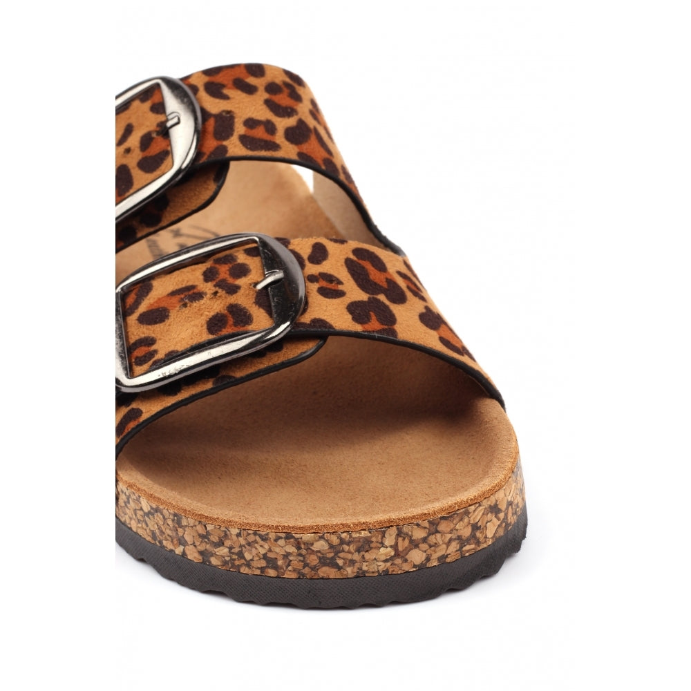 Rondo | Two Strap Slip On Sandal | Ocelot