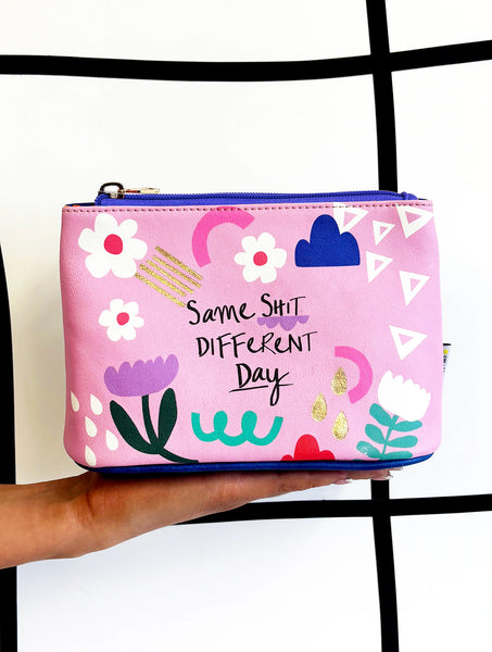 Small Talk 'Same Shit' Make Up Bag