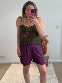 Plain Shorts | Dark Purple