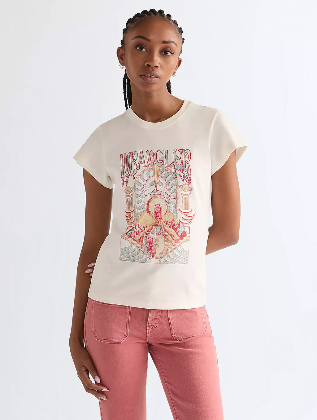 Slim Shrunken Band Tee | Worn White