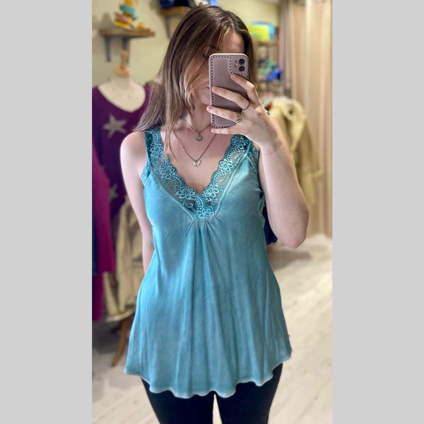 High neck on sale lace camisole