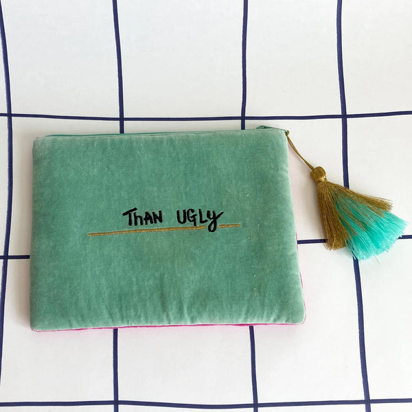 Small Talk Velvet Clutch | Better Late...Than Ugly