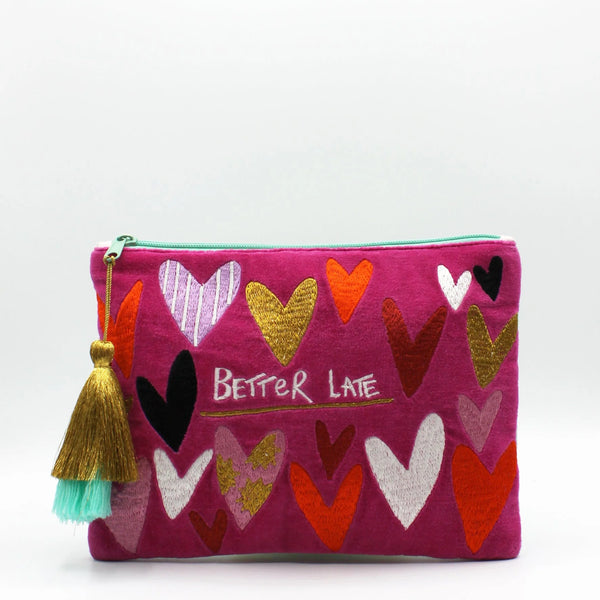 Small Talk Velvet Clutch | Better Late...Than Ugly