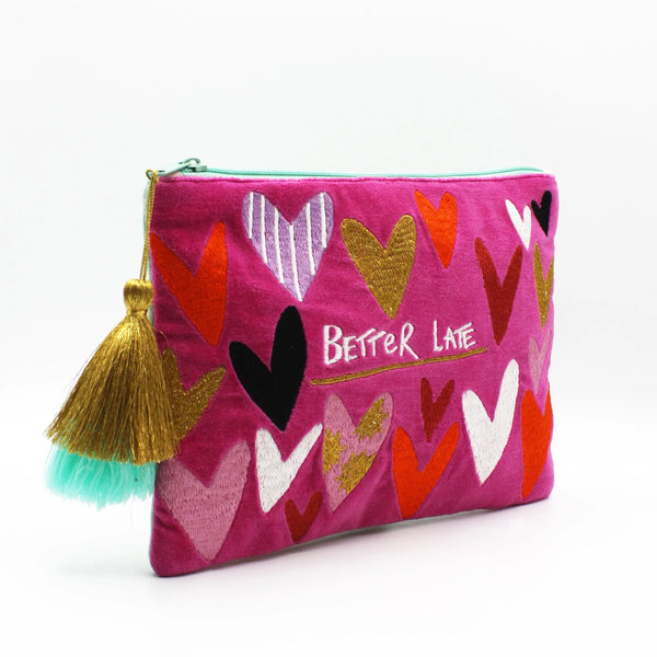 Small Talk Velvet Clutch | Better Late...Than Ugly