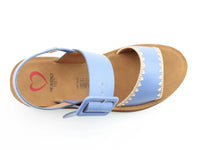 Anya Low Wedge Sandal | Blue