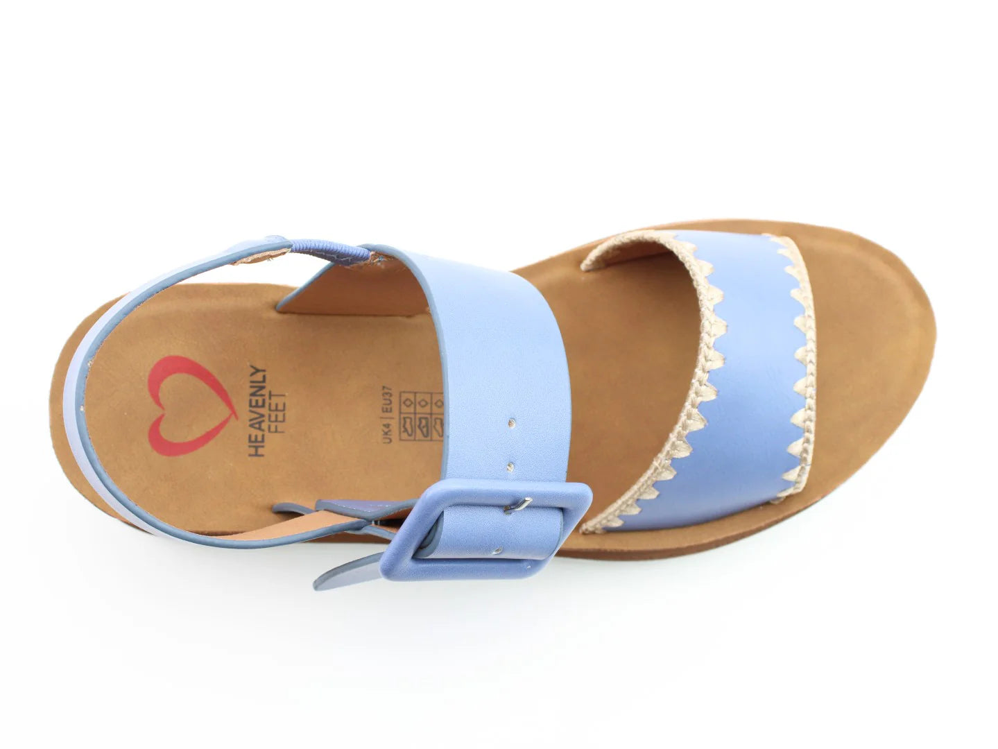 Anya Low Wedge Sandal | Blue