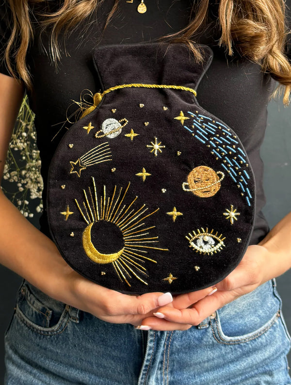 After Dark Black Celestial Hot Water Bottle