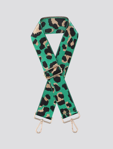 Leopard Bag Strap | Green