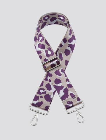 Leopard Bag Strap | Purple