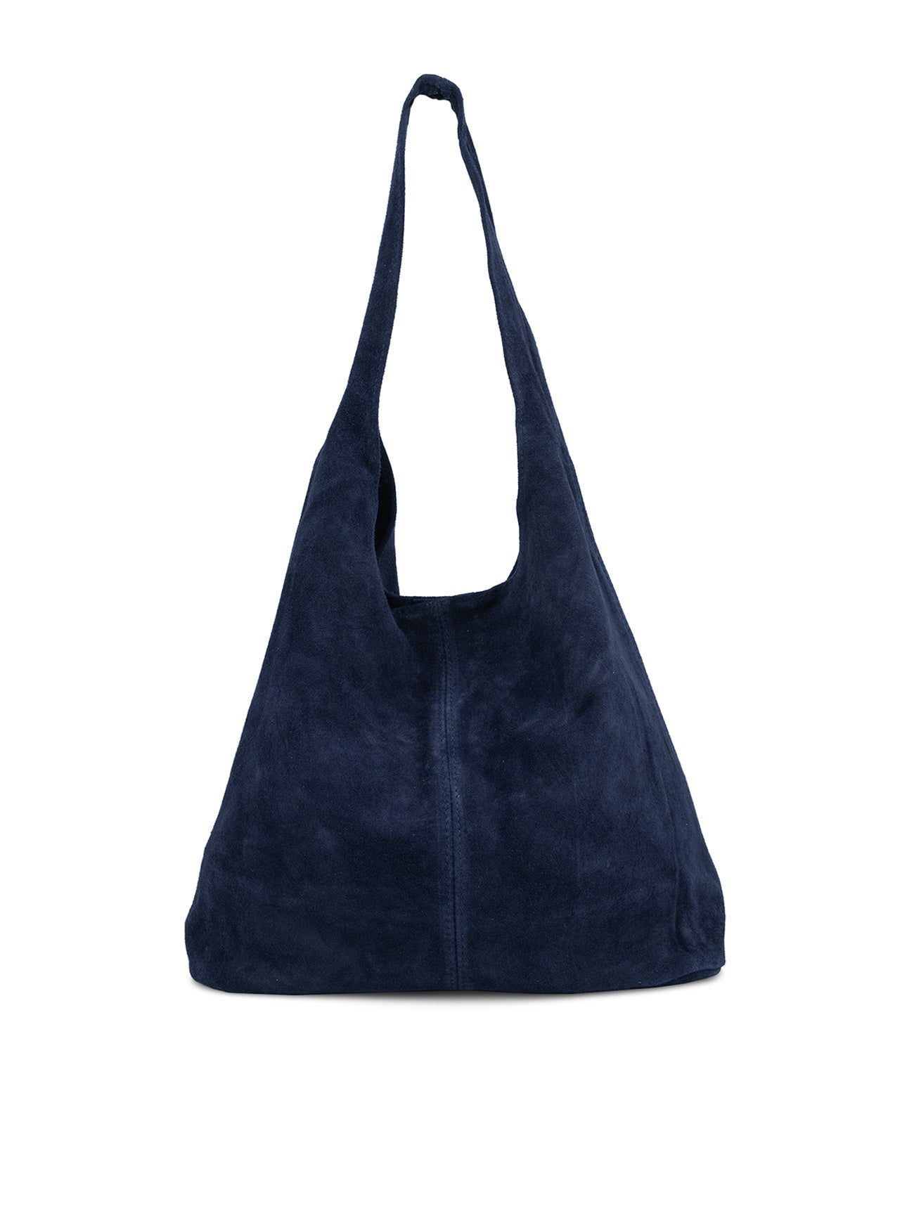 Suede Slouchy Hobo Bag | Navy