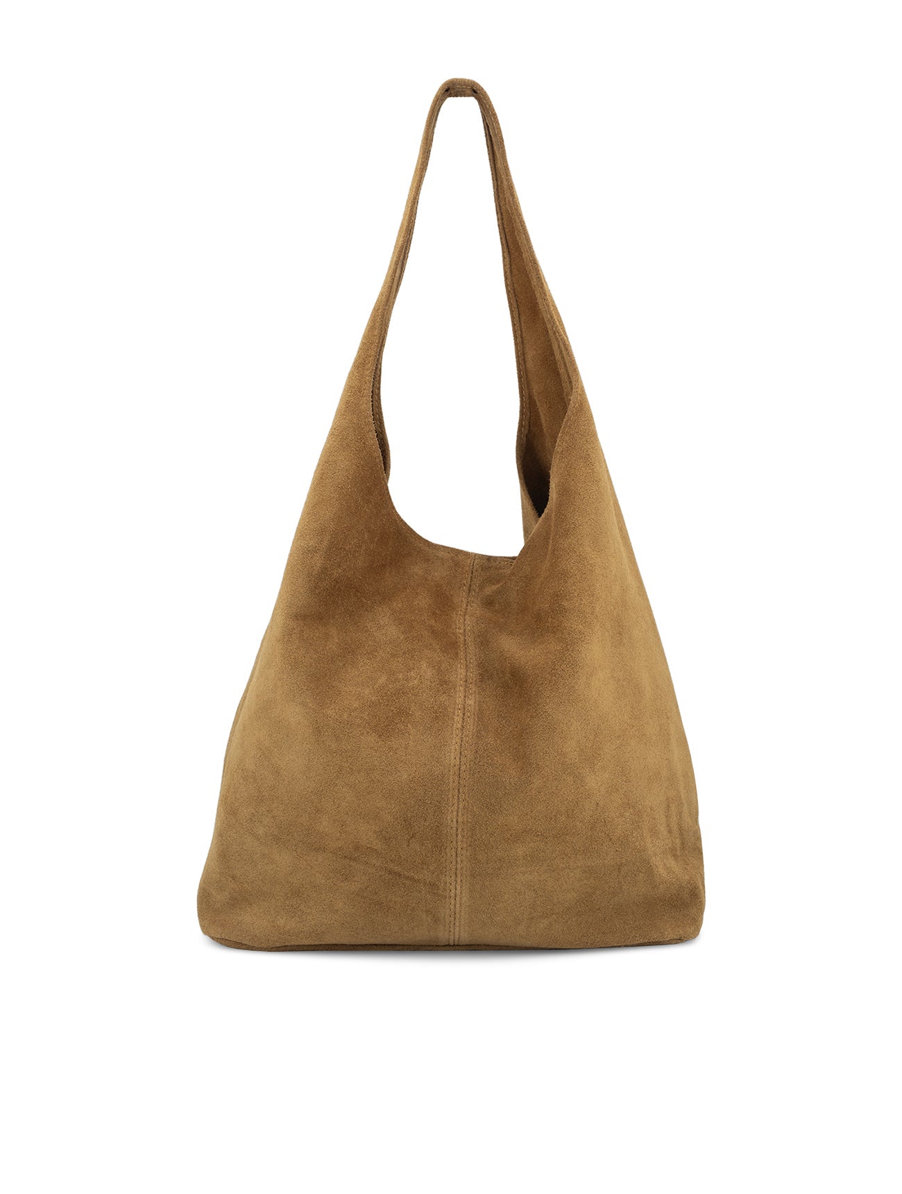 Suede Slouchy Hobo Bag | Tan
